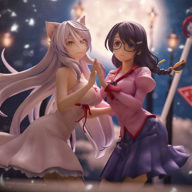 Nekomonogatari Monogatari Series PVC Figures Tsubasa Hanekawa Set (re-run) 19 cm