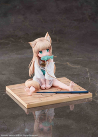 My Cat Is a Kawaii Girl 1/6 PVC Figure Kinako Sitting Fish Ver. 14 cm