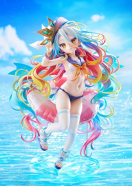 No Game No Life 1/7 PVC Figure Shiro: Sailor-Style Swimsuit Ver. 24 cm - PRE-ORDER
