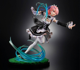 Re: Zero - Starting Life in Another World 1/7 PVC Figure Ram Battle with Roswaal Ver. 24 cm