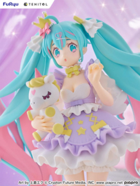 Hatsune Miku Tenitol PVC Figure Hatsune Miku Yumekawa Princess Lavender Ver. 21 cm - PRE-ORDER