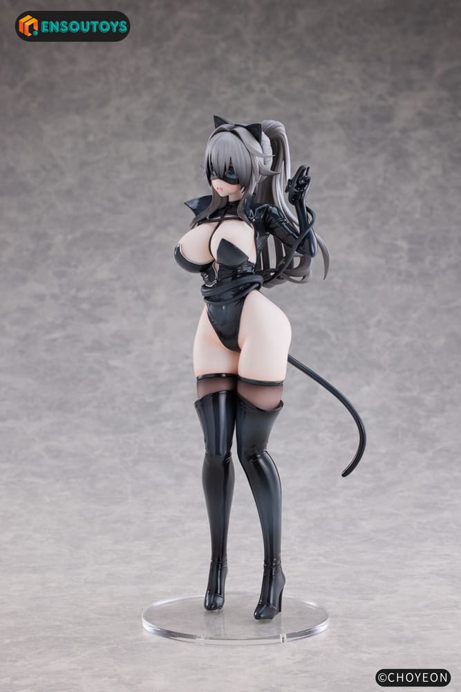 K Pring Original Character 1/6 PVC Figure Cat Woman Happy-chan Different Color Edition 27 cm - PRE-ORDER