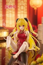 To Love Ru Darkness Desktop Cute PVC Figure Golden Darkness (Chinese Dress Ver.) 13 cm - PRE-ORDER
