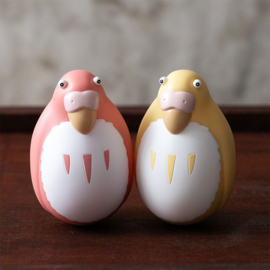 Studio Ghibli The Boy and the Heron Tilting Dolls 2-Pack Red & Yellow Parakeet