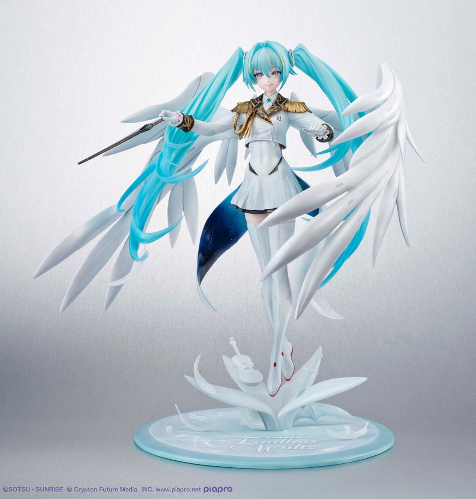 Mobile Suit Gundam x Hatsune Miku Lucrea PVC Figure Hatsune Miku x Wing Gundam Zero EW 45th Anniversary 27 cm - PRE-ORDER