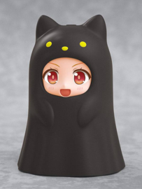 Nendoroid More Kigurumi Face Parts Case for Nendoroid Figures Ghost Cat Black 10 cm