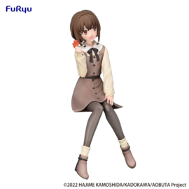 Rascal Does Not Dream Noodle Stopper PVC Figure Kaede Azusagawa Autumn Outfit Ver. 14 cm