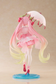Hatsune Miku AMP PVC Figure Newley Written Sakura Miku Sakura Dress Ver. 21 cm