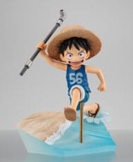 One Piece G.E.M. Series PVC Figure Monkey D. Luffy Run! Run! Run! 15th anniversary Ver. 12 cm