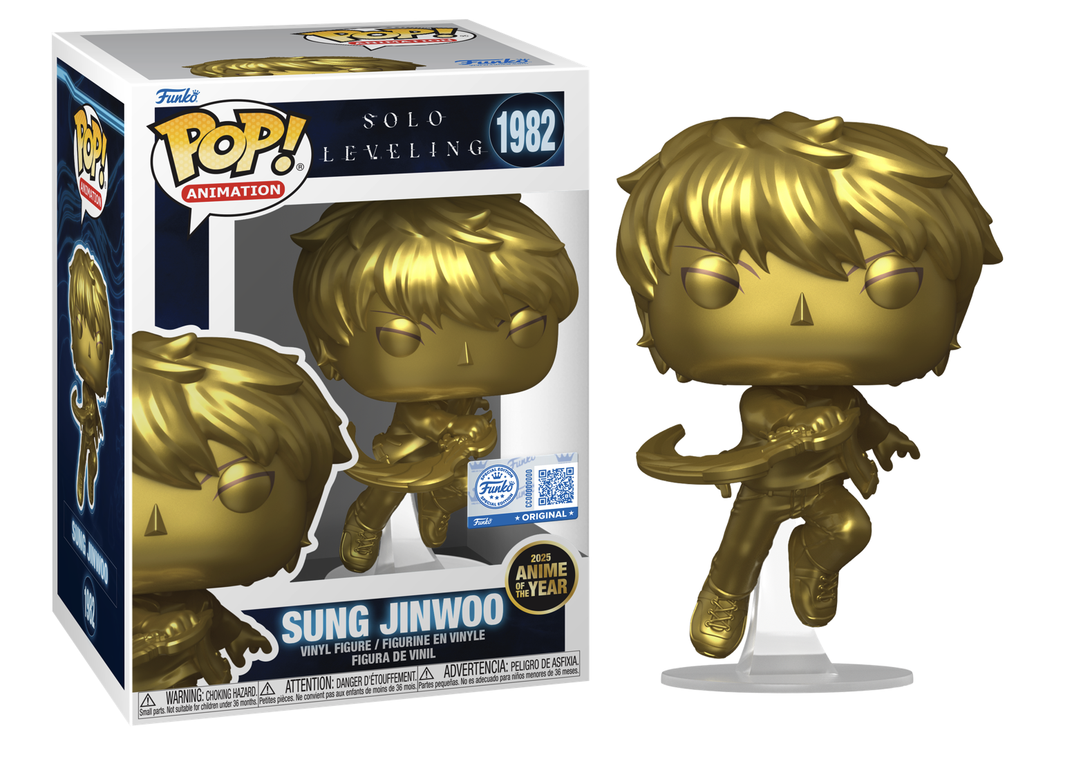 Solo Leveling Funko Pop Sung Jinwoo (Anime Of The Year) #1982 - PRE-ORDER