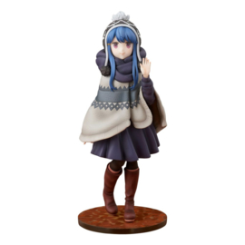 Laid-Back Camp 1/7 PVC Figure Rin Shima Lake Shibire Camping Ver. 22 cm - PRE-ORDER