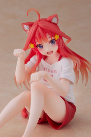 The Quintessential Quintuplets Desktop Cute PVC Figure Itsuki Nakano Newley Written Cat Roomwear Ver.