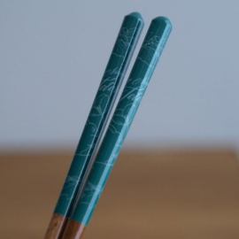 Studio Ghibli My Neighbor Totoro Lacquered Chopsticks Dark Green Sketches 21 cm