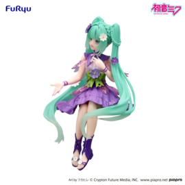 Hatsune Miku Noodle Stopper PVC Figure Flower Fairy Cosmos Purple Color Ver. 14 cm - PRE-ORDER