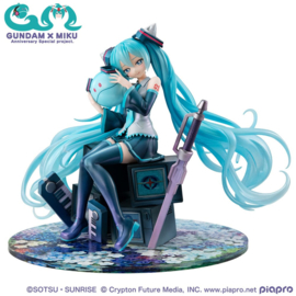 Mobile Suit Gundam x Hatsune Miku Lucrea PVC Figure Hatsune Miku x OO Gundam 45th Anniversary 17 cm - PRE-ORDER