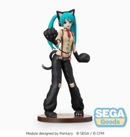 Hatsune Miku Project DIVA Arcade Future Tone SPM PVC Figure Hatsune Miku Kitty Cat 23 cm