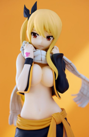 Fairy Tail Pop Up Parade PVC Figure Lucy Heartfilia Natsu Costume Ver. L Size 22 cm