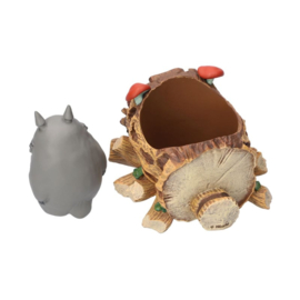 Studio Ghibli My Neighbor Totoro Planter Frame Grey Totoro & Catbus cart 15.5 cm
