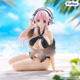 Super Sonico Noodle Stopper PVC Figure Super Sonico Swimsuit Black Color Ver. 10 cm - PRE-ORDER