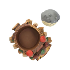 Studio Ghibli My Neighbor Totoro Planter Frame Grey Totoro & Catbus cart 15.5 cm