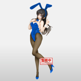 Rascal Does Not Dream of Bunny Girl Senpai Coreful PVC Figure Mai Sakurajima Bunny Blue Ver. 20 cm