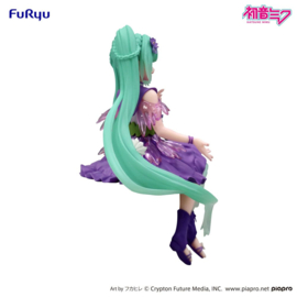 Hatsune Miku Noodle Stopper PVC Figure Flower Fairy Cosmos Purple Color Ver. 14 cm - PRE-ORDER