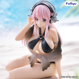 Super Sonico Noodle Stopper PVC Figure Super Sonico Swimsuit Black Color Ver. 10 cm - PRE-ORDER