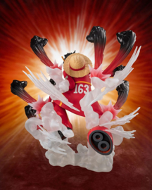 One Piece Figuarts ZERO Extra Battle PVC Figure Monkey D. Luffy -Gum Gum Hawk Gatling- 19 cm