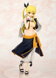 Fairy Tail Pop Up Parade PVC Figure Lucy Heartfilia Natsu Costume Ver. L Size 22 cm