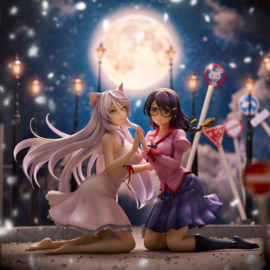 Nekomonogatari Monogatari Series PVC Figures Tsubasa Hanekawa Set (re-run) 19 cm