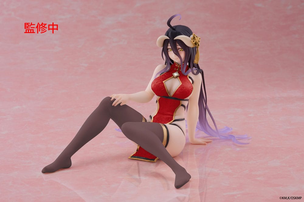 Overlord Desktop Cute PVC Figure Albedo Chinese Dress Ver. Renewal 13 cm - PRE-ORDER