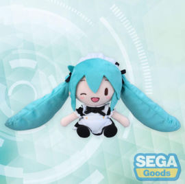 Hatsune Miku Project Diva Arcade Fuwa Petit Mini Plush Figure Miku Maid Ver. (EX) 16 cm - PRE-ORDER