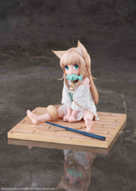 My Cat Is a Kawaii Girl 1/6 PVC Figure Kinako Sitting Fish Ver. 14 cm