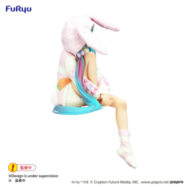 Hatsune Miku Noodle Stopper PVC Figure Rabbit Ear Hood Pajama 14 cm