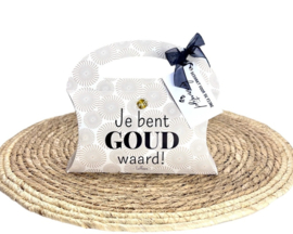 Bedankje Kraamzorg: Snoeptasje "Je Bent Goud Waard"