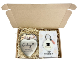 Cadeauset voor de Afgestudeerde – Snoep en Sleutelhanger