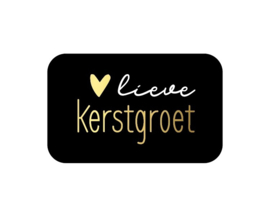 Kerst stickers | 'Lieve kerstgroet'
