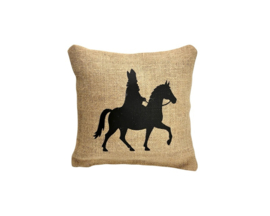 Sinterklaaskussens set – jute 40 x 40 cm en 30 x 30 cm