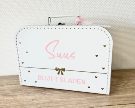 Kinderkoffertje "...blijft slapen"