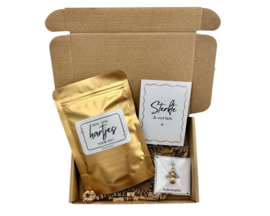 Klein brievenbus troost cadeau – snoephartjes & beschermengel