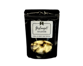 Geslaagd Cadeau  |  Gepersonaliseerd Zakje met Chocolade Hartjes