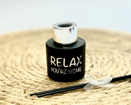 Housewarming Cadeau | Huisparfum Flesje 'Relax You're Home'