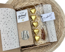 Brievenbus Bedankt Cadeau 'Jij bent goud waard'