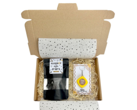 Vaderdag cadeau brievenbus – Klusdrop & sleutelhanger rolband – cadeau papa