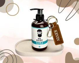 Mr. Right Hair & Body Wash met Gepersonaliseerde Sleutelhanger