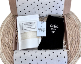 Cadeauset voor de liefste oma/ mama 'Relax & geniet je hebt het verdiend'
