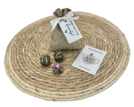 Bedankcadeau Kraamverzorgende – Theebloemen Geschenkset