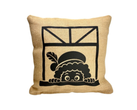 Sinterklaaskussen van jute 40 x 40 cm – Gluurpiet