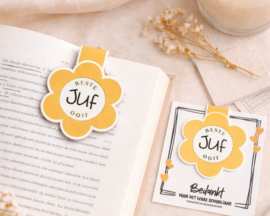 Magnetische boekenlegger “beste juf ooit” – juf bedankje cadeau
