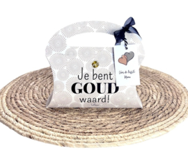 Snoeptasje “Je bent goud waard” – Cadeau voor de liefste mama of oma